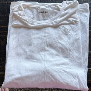 Goodfellow & Co White Crew Neck Short Sleeve Tee